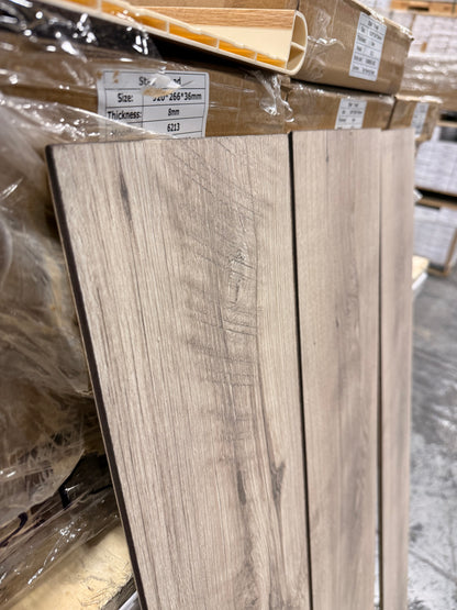 Swiss Krono 10mm Beige Laminate Flooring - AC5 Commercial Grade - Made in Germany (M1002) – Close-Up