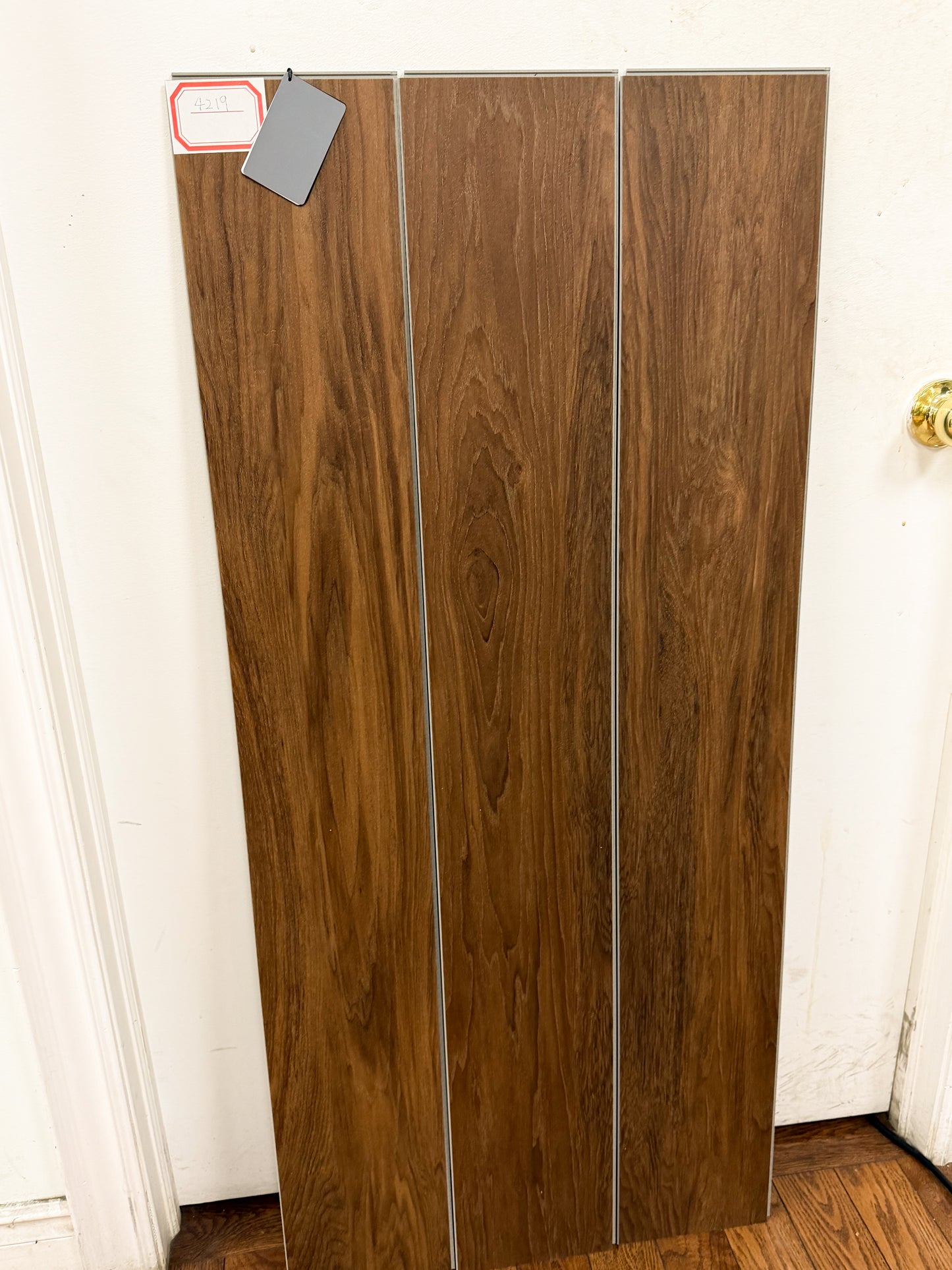 Riche Roasted Pecan SPC LVP Vinyl Plank Flooring | 6mm Waterproof with IXPE Pad | 7.09" Wide – Side View