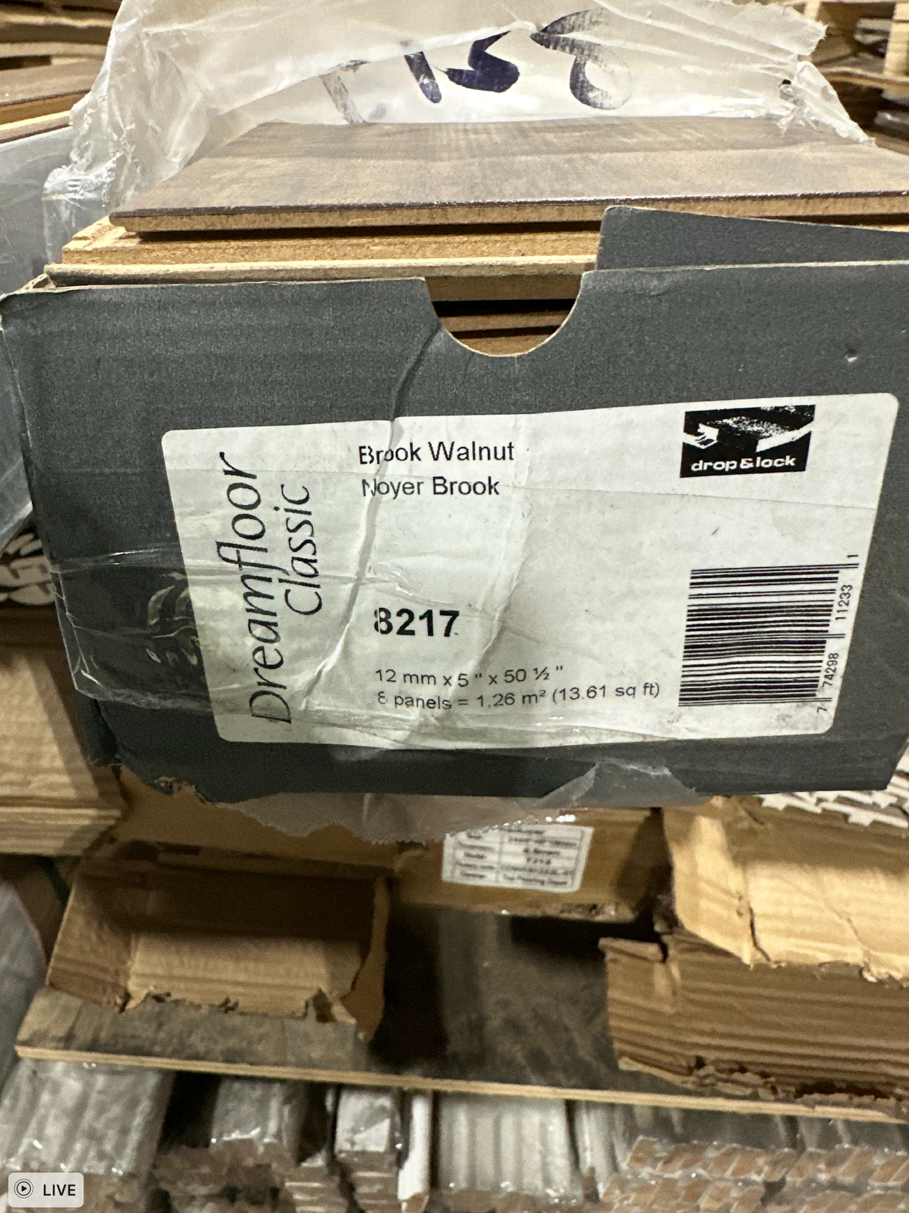Krono Original 12mm Brook Walnut Laminate Flooring - AC3 Residential Grade - Made in Germany (K8217) – Texture View