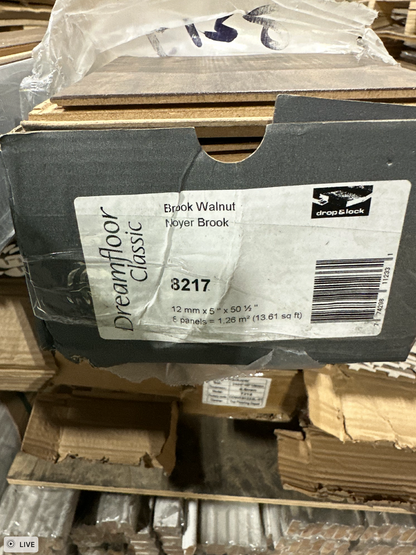 Krono Original 12mm Brook Walnut Laminate Flooring - AC3 Residential Grade - Made in Germany (K8217) – Texture View