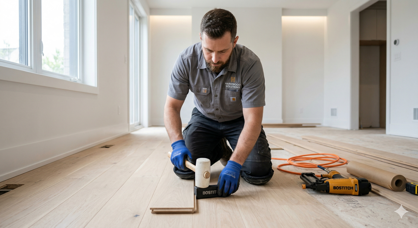 Professional Solid Hardwood Flooring Installation Service – Main View
