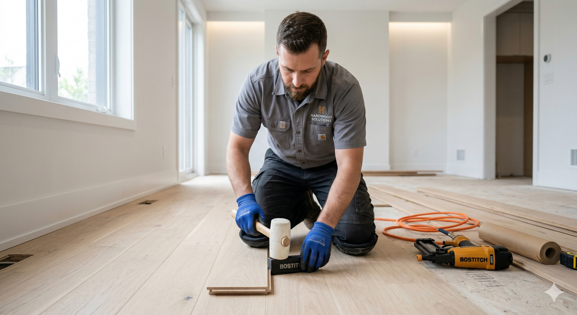 Professional Solid Hardwood Flooring Installation Service – Main View