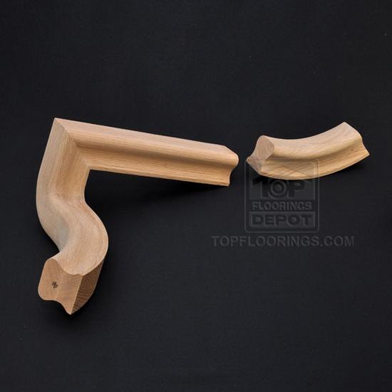 Top Floorings Handrail Fitting FC-50-L - 2-Riser Quarter Turn, Left