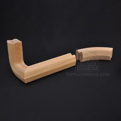 Top Floorings Handrail Fitting FB-71-R - 1-Riser 1/4 Turn, Right