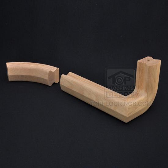 Top Floorings Handrail Fitting FB-71-R - 1-Riser 1/4 Turn, Right