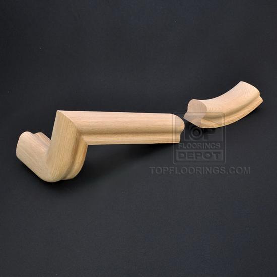 Top Floorings Handrail Fitting FD-71-L - 1-Riser 1/4 Turn, Left