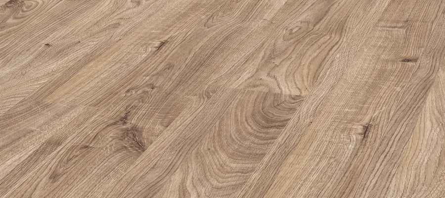 Kronotex 3081 Everest Oak Beige Laminate Flooring | AC5 | 12mm x 7.4" | Germany