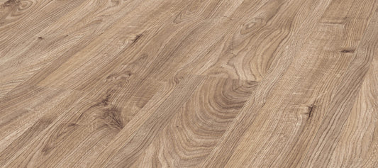 Kronotex 3081 Everest Oak Beige Laminate Flooring | AC5 | 12mm x 7.4" | Germany