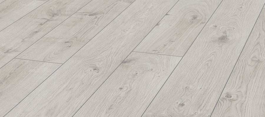 Kronotex 3179 Everest Oak White Laminate Flooring | AC5 | 12mm x 7.4" | Germany