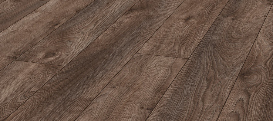 Kronotex 4791 Makro Oak Brown Laminate Flooring | AC5 | 10mm x 9.61" | Germany