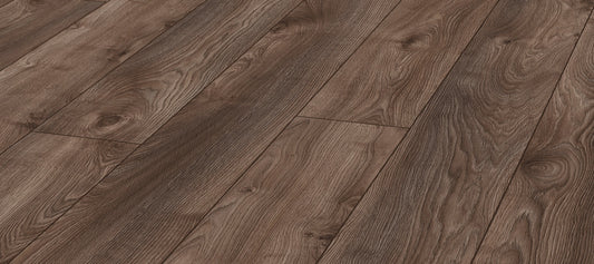 Kronotex 4791 Makro Oak Brown Laminate Flooring | AC5 | 10mm x 9.61" | Germany