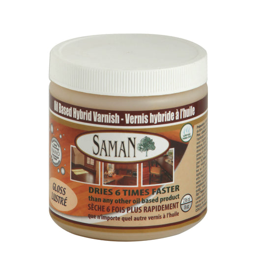 Saman Gloss Varnish – Oil-Based, 236 mL