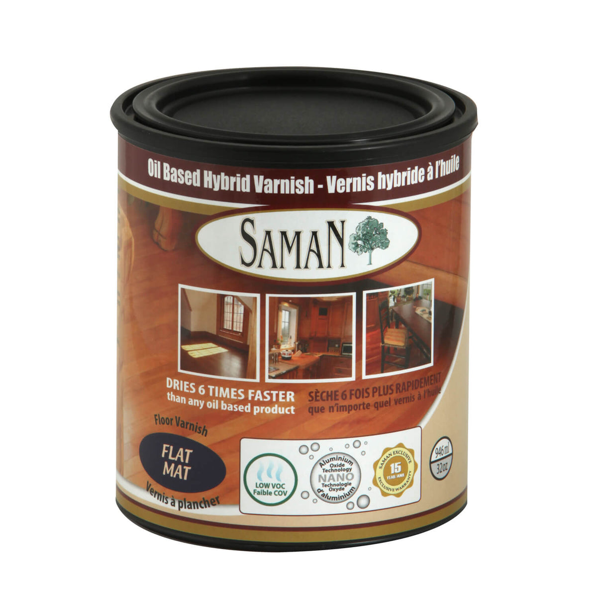 Saman Matt Hybrid Varnish – 946 mL (1 qt)