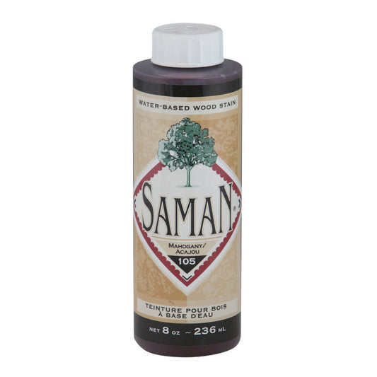 Saman Wood Stain 105 – Mahogany, 236 mL (8 oz)