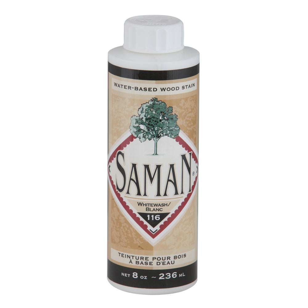 Saman Wood Stain – White, 236 mL