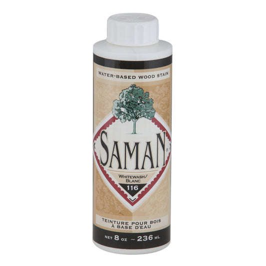 Saman Wood Stain – White, 236 mL