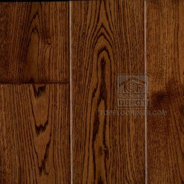Top Floorings Antique Oak Deep Bronze Solid Hardwood Flooring | 4¾" x ¾"