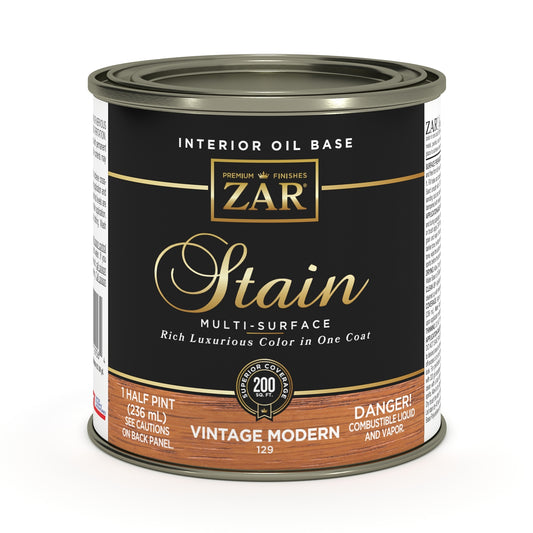 ZAR Oil-Based Wood Stain | Amber Varnish 129 | 237 mL