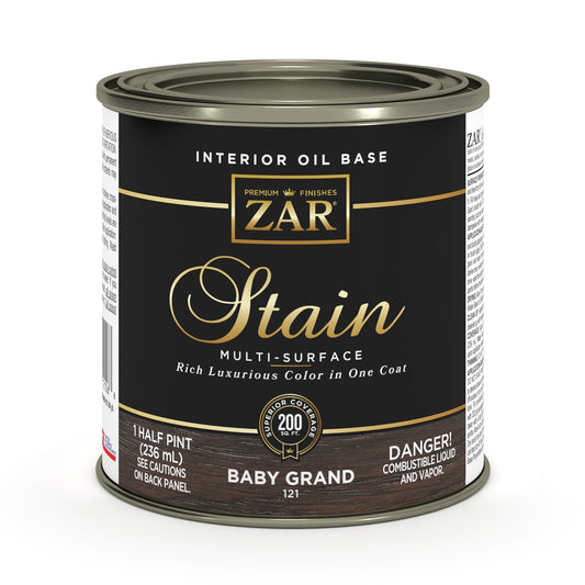 ZAR Oil-Based Wood Stain | Black Onyx 121 | 237 mL