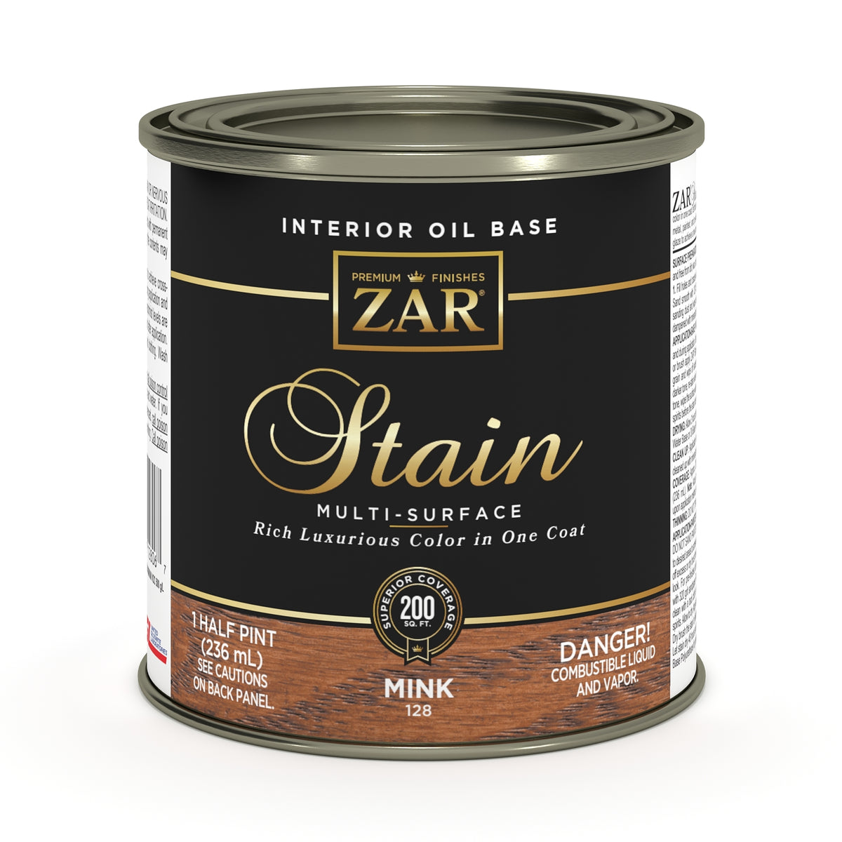 ZAR Oil-Based Wood Stain | Early American 128 | 237 mL