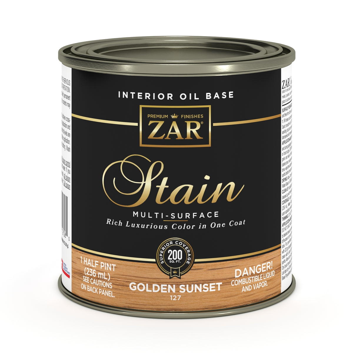 ZAR Oil-Based Wood Stain | Golden Oak 127 | 237 mL