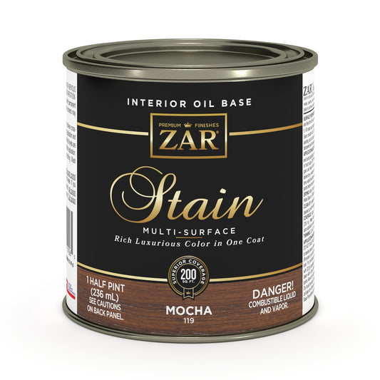 ZAR Oil-Based Wood Stain | Mocha 119 | 237 mL