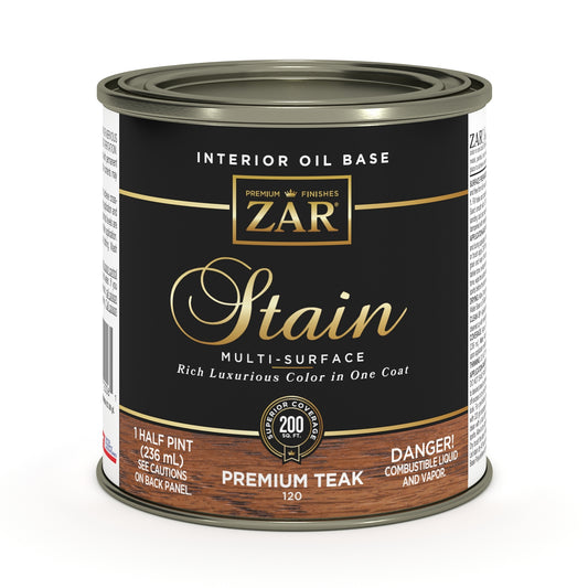 ZAR Oil-Based Wood Stain | Teak Natural 120 | 237 mL