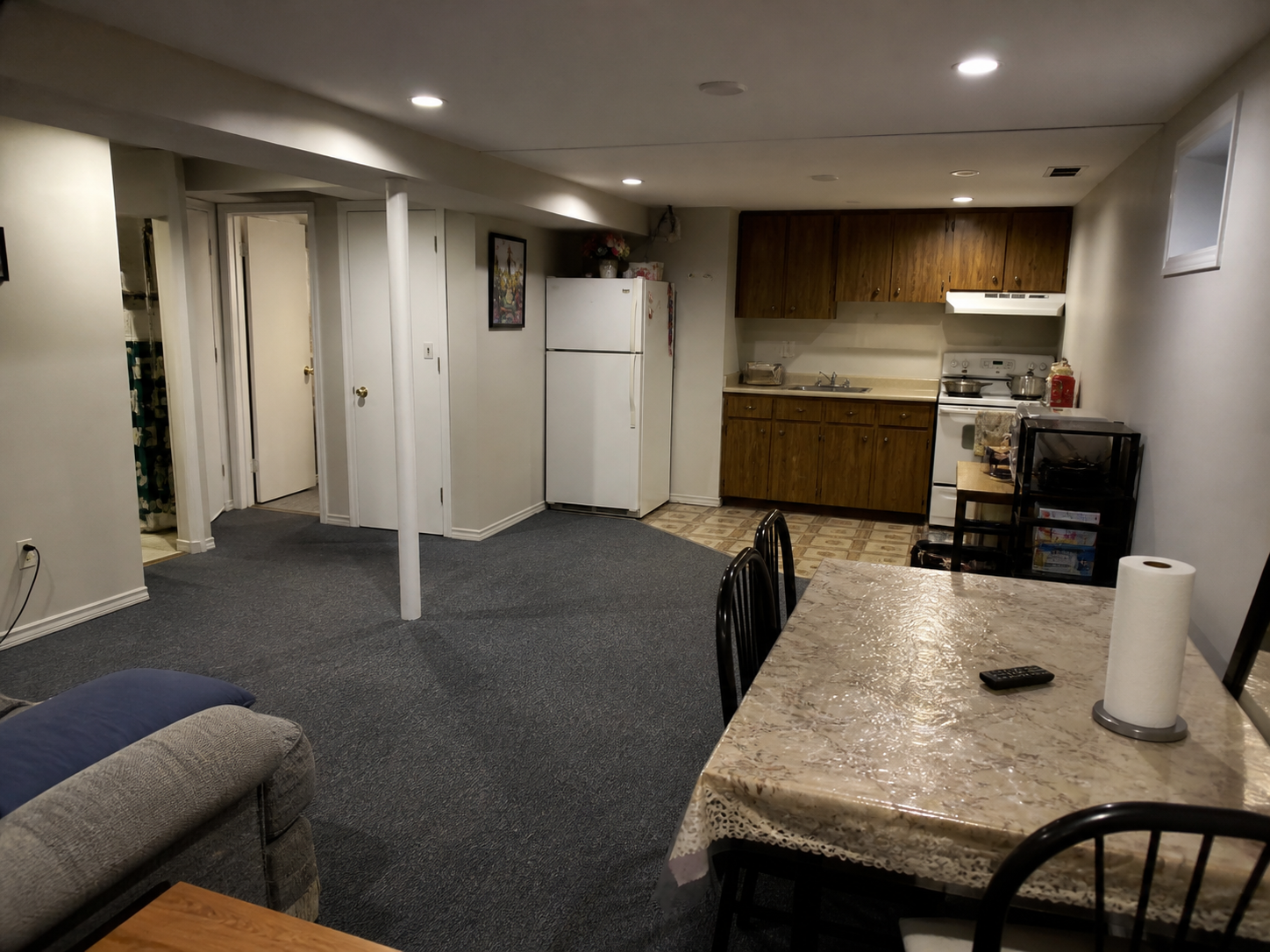 Before: Basement before renovation