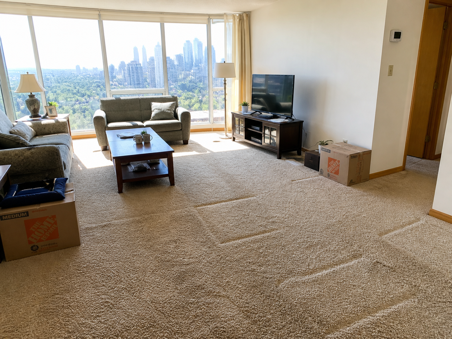 Before: Condo before flooring installation
