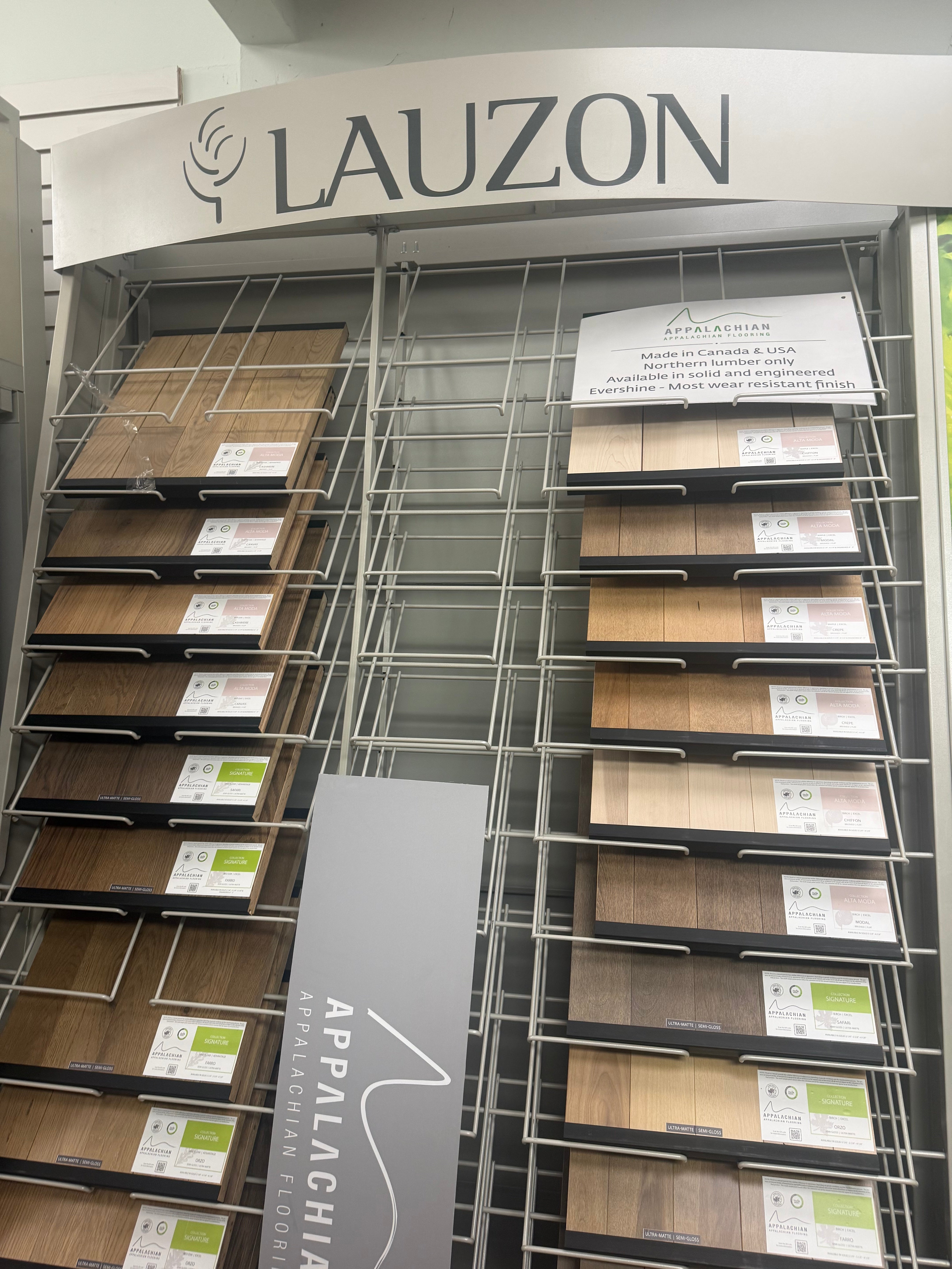 Top Floorings Depot showroom floor displays
